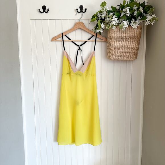 Victoria's Secret Other - Victoria's Secret V-Neck Sleepwear Slip Dress Yellow M